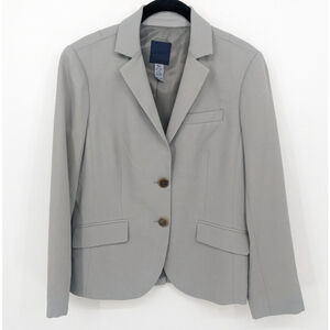 J Crew Blazer Womens 6 Gray Wool Neutral‎ Professional Business Office Corpcore